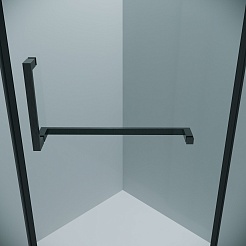 Grossman  Душевой уголок Pragma 90x90x195 профиль графит сатин стекло прозрачное – фотография-8