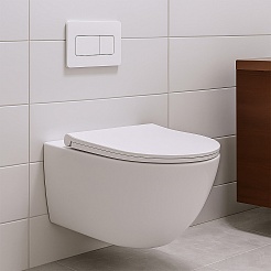 Azario Унитаз подвесной Bonelle AZ-2801E безободковый белый – фотография-2