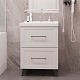 Mixline Тумба под раковину Риф 60 2 ящика белая – фотография-9