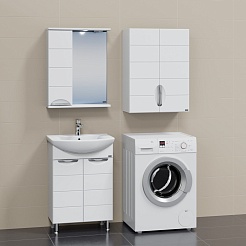 СанТа Тумба с раковиной Родос 60 N белая – фотография-10