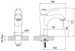Iddis Смеситель для раковины Oldie OLDBR00i01 – фотография-6