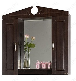 Водолей Мебель для ванной Капри 90 венге с б/к – фотография-2