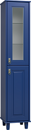Misty Шкаф пенал Версаль 35 R синий – фотография-2