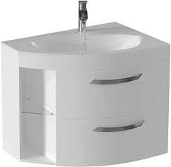 De Aqua Мебель для ванной Трио Люкс New 80 R, зеркало Экстра EXT 80 – фотография-4