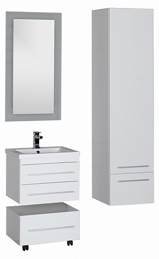 Aquanet Тумба подкатная "Нота 58" белая – картинка-13