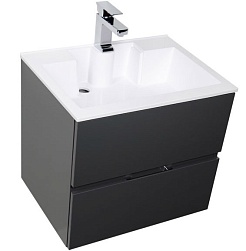 Aquanet Тумба с раковиной "Алвита 60" серый антрацит – фотография-7