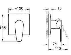 Vitra Смеситель Q-Line A42222EXP – фотография-2