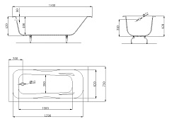 Owl 1975 Ванна чугунная Bjorn 1500x750 – фотография-3