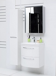 De Aqua Мебель для ванной Лонг 60, зеркало-шкаф Алюминиум – фотография-12