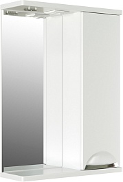 Mixline Зеркало-шкаф Этьен 50 R белый – фотография-1