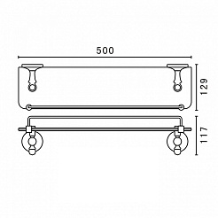 Art&Max Полка Antic AM-2682AL – фотография-2