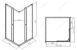IFO  Душевой уголок "Silver" RP5290214003 – фотография-3