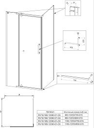 Veconi  Душевой уголок Rovigo RV-19B 120x80 – фотография-3