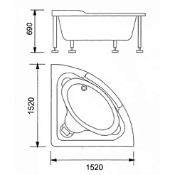 Appollo Акриловая ванна TS-2121 – фотография-5