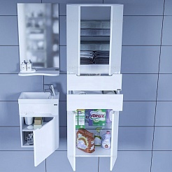 СанТа Пенал для ванной Лондон 50 подвесной – фотография-3