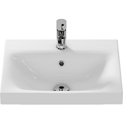 Velvex Тумба с раковиной Estea 50.1Y белая матовая – фотография-10