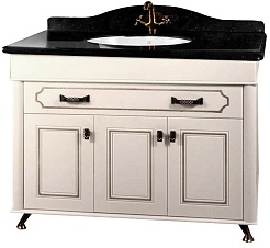 Водолей Мебель для ванной "Изабель 120" F-2 черная – фотография-2