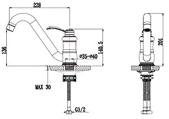 Timo Смеситель Anett 2503 FN Antique – фотография-4