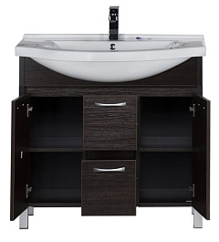 Aquanet Тумба с раковиной "Донна 90" венге – фотография-4