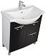 Aquanet Тумба с раковиной "Асти 75" черная, с б/к – картинка-9