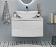 Velvex Тумба под раковину Luna 80 подвесная белая – картинка-16