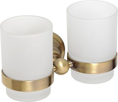 Bemeta Двойной держатель стаканов Retro bronz 144110027