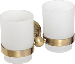 Bemeta Двойной держатель стаканов Retro bronz 144110027 – фотография-1