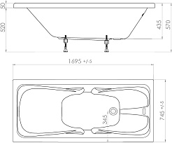 Triton Акриловая ванна Стандарт 170x75 – фотография-9
