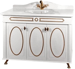 Водолей Тумба с раковиной "Анжелика 110" F-1 белая – фотография-1