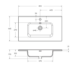BelBagno Тумба с раковиной Kraft 80 подвесная Еловый матовый – фотография-3