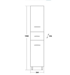 Onika Пенал для ванной Модерн 26.10 У – фотография-4
