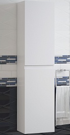 Corozo Шкаф пенал Альтаир 35 подвесной белый – фотография-1