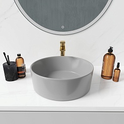 Grossman Раковина накладная Color 41 GR-3013GM серая матовая – фотография-4