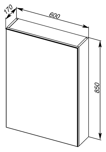 Aquanet Зеркальный шкаф "Мадейра 60" дуб кантри – картинка-7