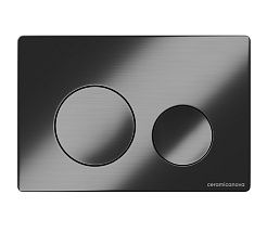Ceramicanova Кнопка смыва Balance Circle CN12-001GG вороненая сталь – фотография-1