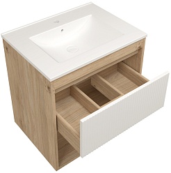 Teymi Фасад для тумбы Vitra 60 Волна белый – фотография-4