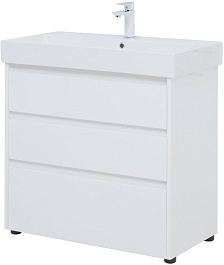 Aquanet Мебель для ванной Nova Lite 85 белая глянцевая – фотография-5