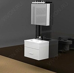 Aquanet Зеркальный шкаф "Данте 60" камерино (156357) – фотография-3