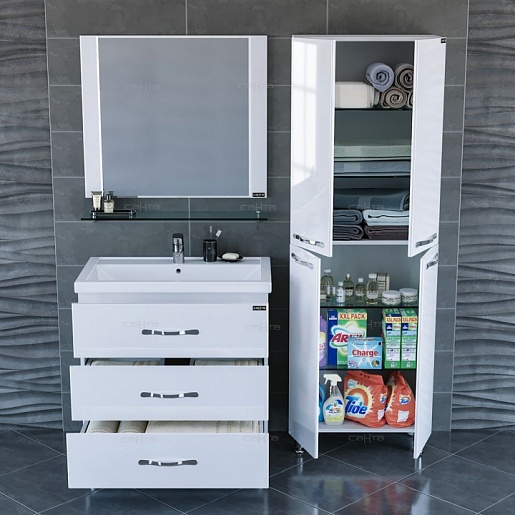 СанТа Мебель для ванной Виктория 80 NEW напольная – картинка-3