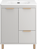 Brevita Тумба с раковиной Risacca Crema 70 серая