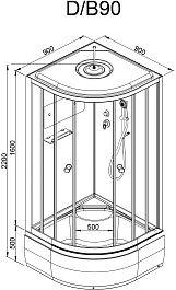 DTO Душевая кабина B90S – фотография-18