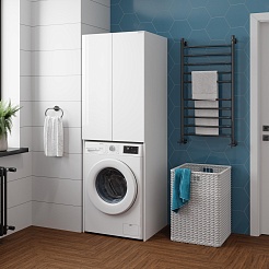 Onika Шкаф пенал Милтон 67 под стиральную машину белый – фотография-2