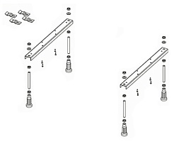 Riho Ножки для ванны Riho Universal POOTSET01U – фотография-1