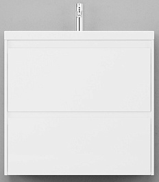 Velvex Мебель для ванной подвесная Klaufs 80 белая, 2 ящика – фотография-9