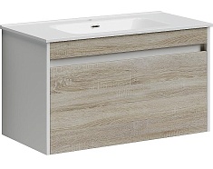 Sancos Тумба с раковиной Smart 90 дуб бардолино раковина Element 91 CN7002
