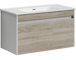 Sancos Тумба с раковиной Smart 90 дуб бардолино раковина Element 91 CN7002 – фотография-1