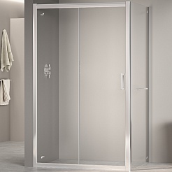 RGW Душевой уголок Passage PA-76-1 (PA-016 + Z-060-2) 130x100 профиль хром стекло прозрачное – фотография-1