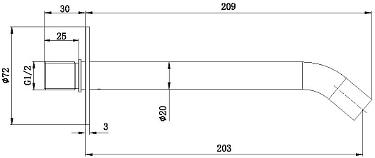 Allen Brau Излив Priority 5.31B18-BN никель браш – картинка-3