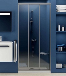 Ravak Душевая дверь в нишу ASDP3-100 Transparent, профиль сатин – фотография-1