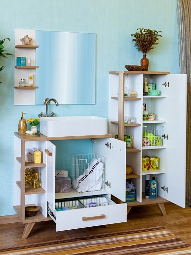 Sanflor Тумба с раковиной Ингрид 80 R – картинка-3